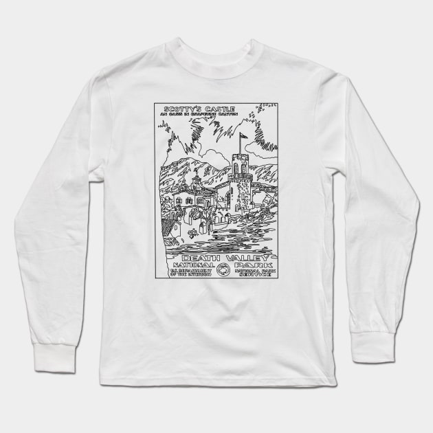 Scotty's Castle Death Valley Long Sleeve T-Shirt by TheCosmicTradingPost